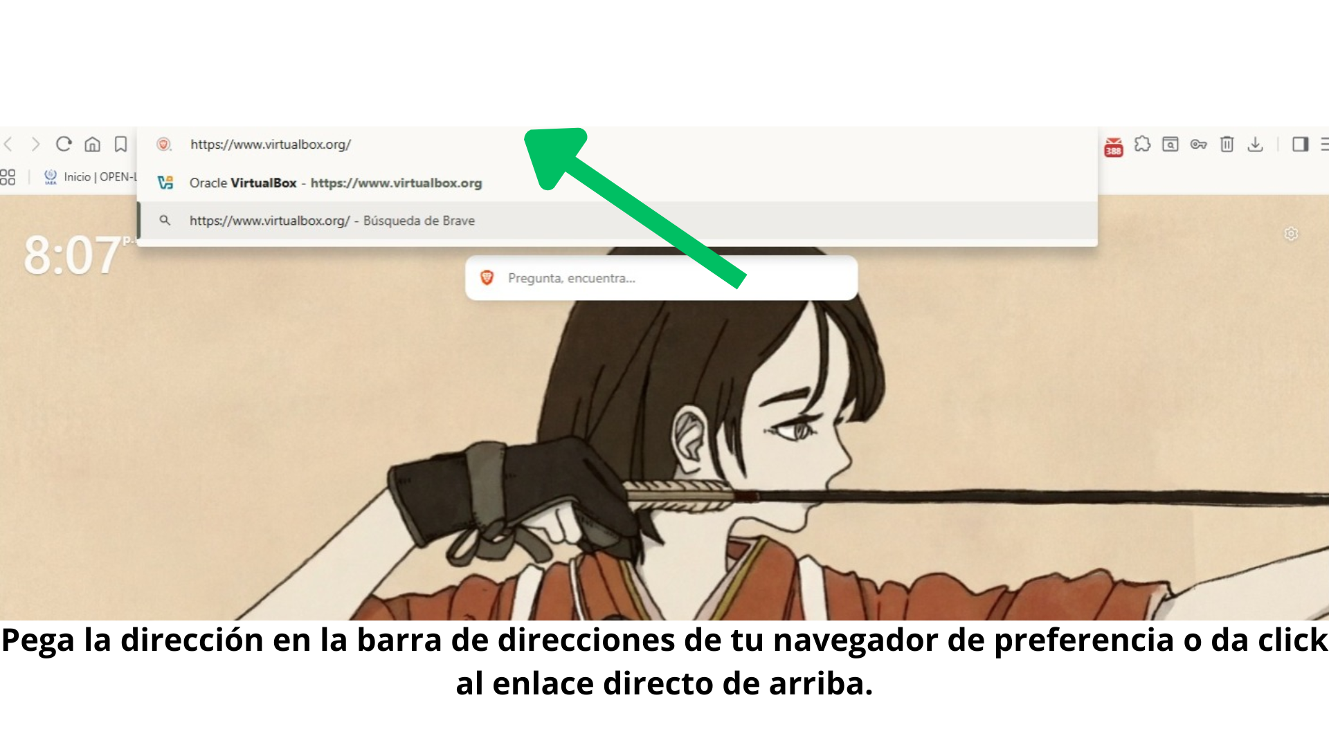 Paso 1: Sitio oficial